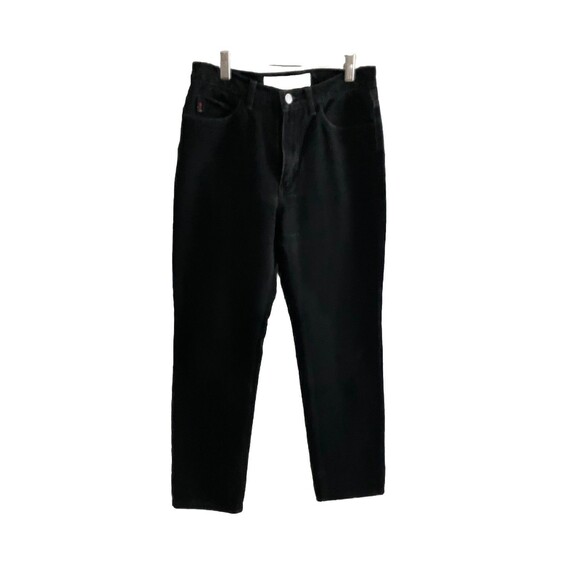 Vtg 80s Guess by Georges Marciano Black High Rise Straight Taper Jeans Size 28 - Picture 1 of 6